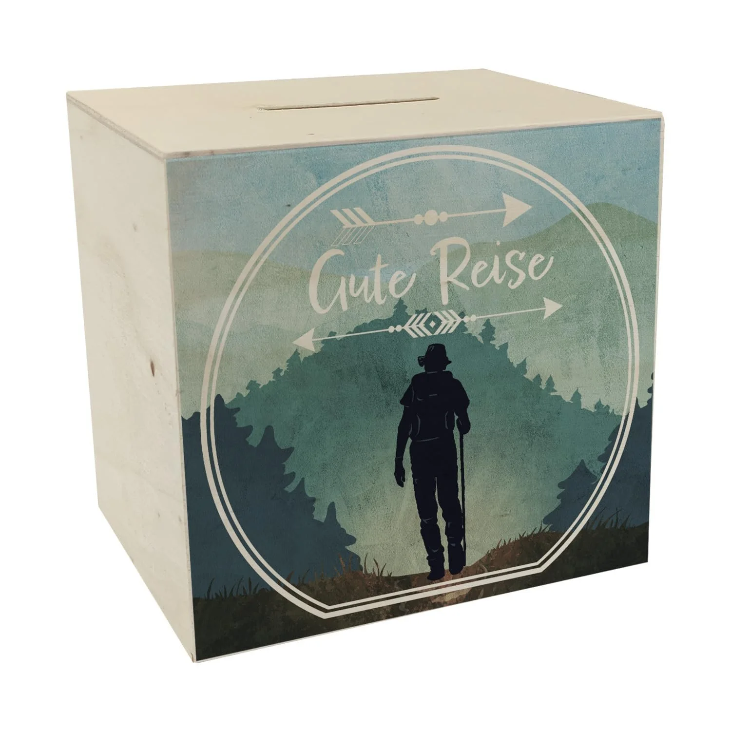 Скарбничка Good Travel дерев'яна з похідним мотивом, фото №1