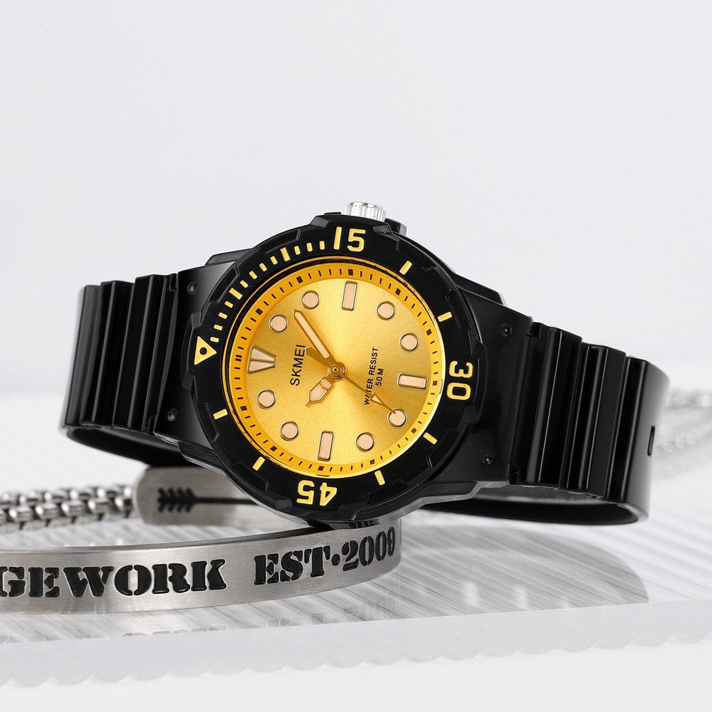 Годинник Skmei 2012 Black-Gold, фото №3