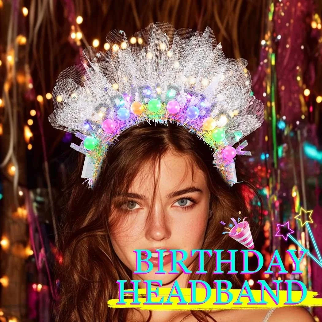 Обруч Корона С Днем Рождения LED, фото №5 Обруч Корона С Днем Рождения LED, фото №5