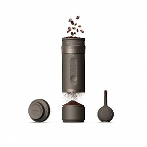 Кофемолка электрическая портативная OutIn Fino коническая, 28 степеней помола, конус из 7-звездочной нержавеющей стали, управление одной кнопкой, компактная - Фото 1