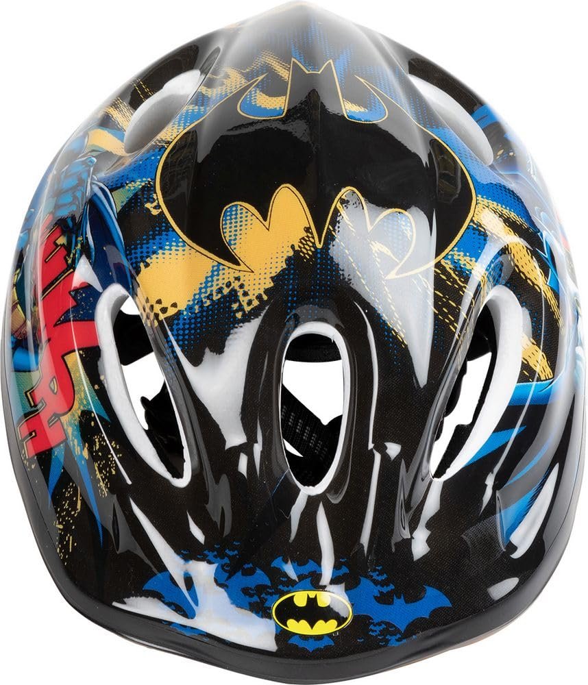 Шолом велосипедний TataWay Batman Дитячий, регульований 52-56 см, легка застібка-кліпса, для дітей до 10 років, дизайн супергероя, чорний, S, пластик, фото №7