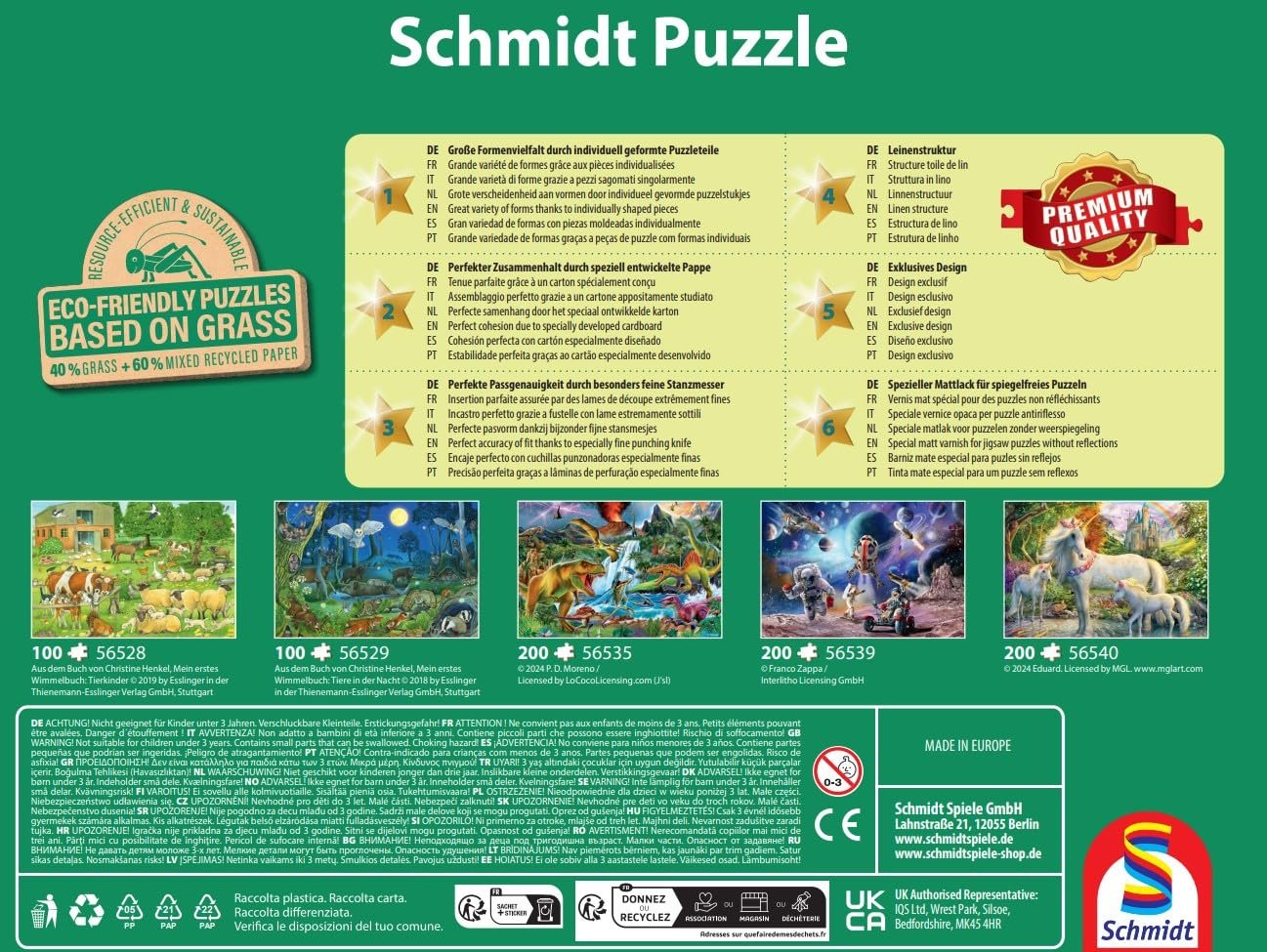 Пазл детский Schmidt Spiele 56527 Small Dinosaurs Big Adventures 100 деталей из травяного картона, фото №6