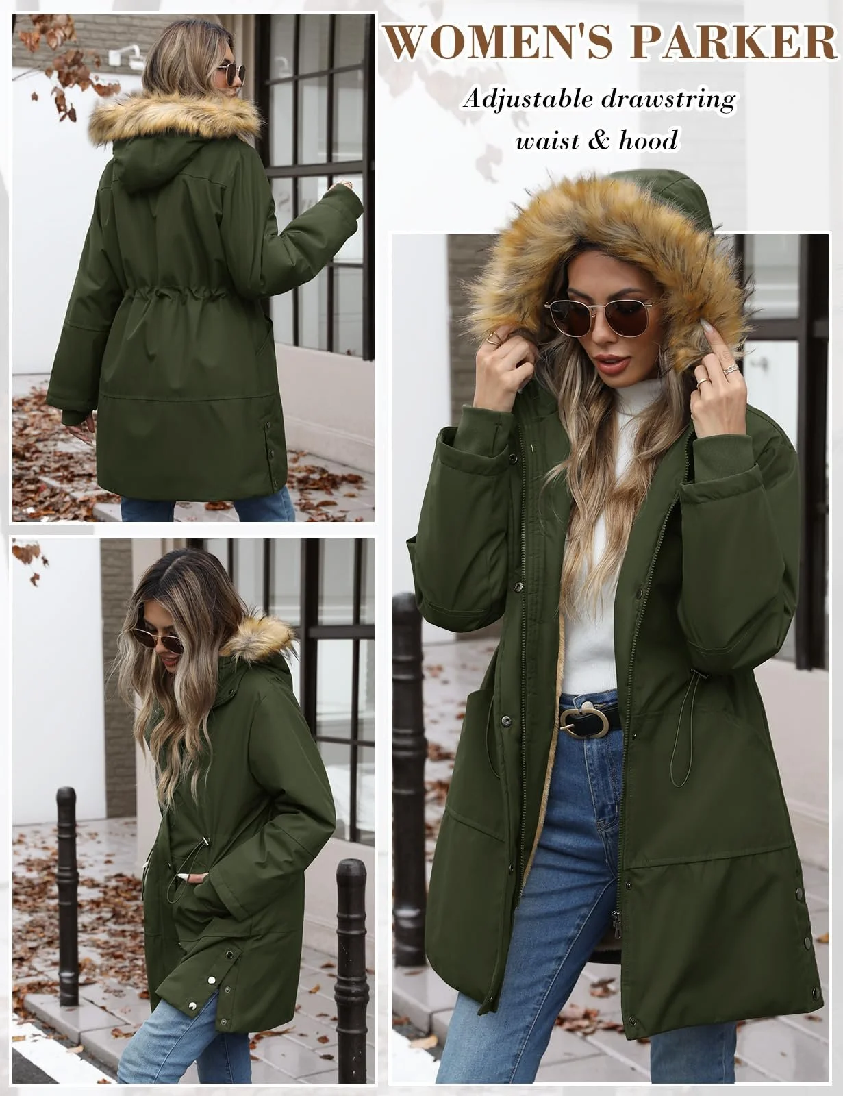 Пальто UMIPUBO Зимове Жіноче, фото №7