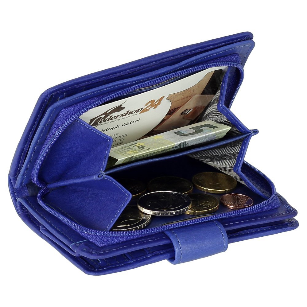 Кошелек Женский Кожаный Маленький на Молнии 8 см Разные Цвета, royal blue, Modern, фото №5