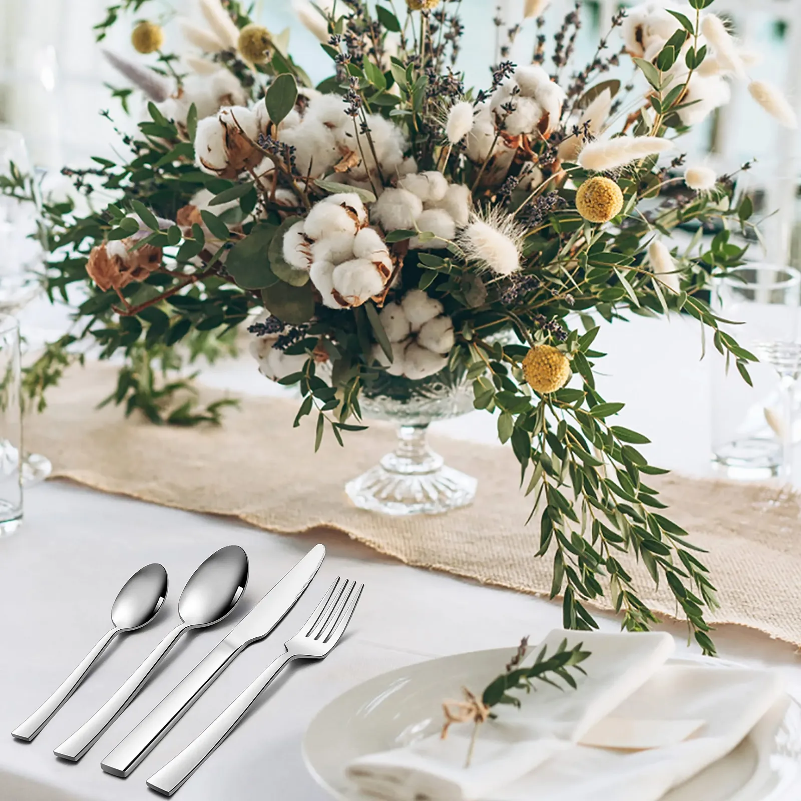 Набір столових приборів Herogo, 32 предмети для 8 осіб, з нержавіючої сталі, фото №7 Набір столових приборів Herogo, 32 предмети для 8 осіб, з нержавіючої сталі, фото №7