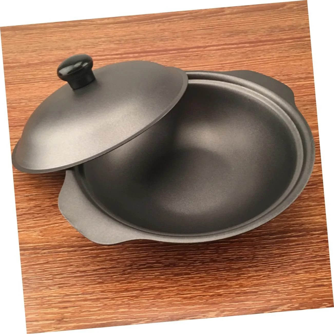 Кастрюля для запекания NUOBESTY чугунная с крышкой термостойкая, фото №9