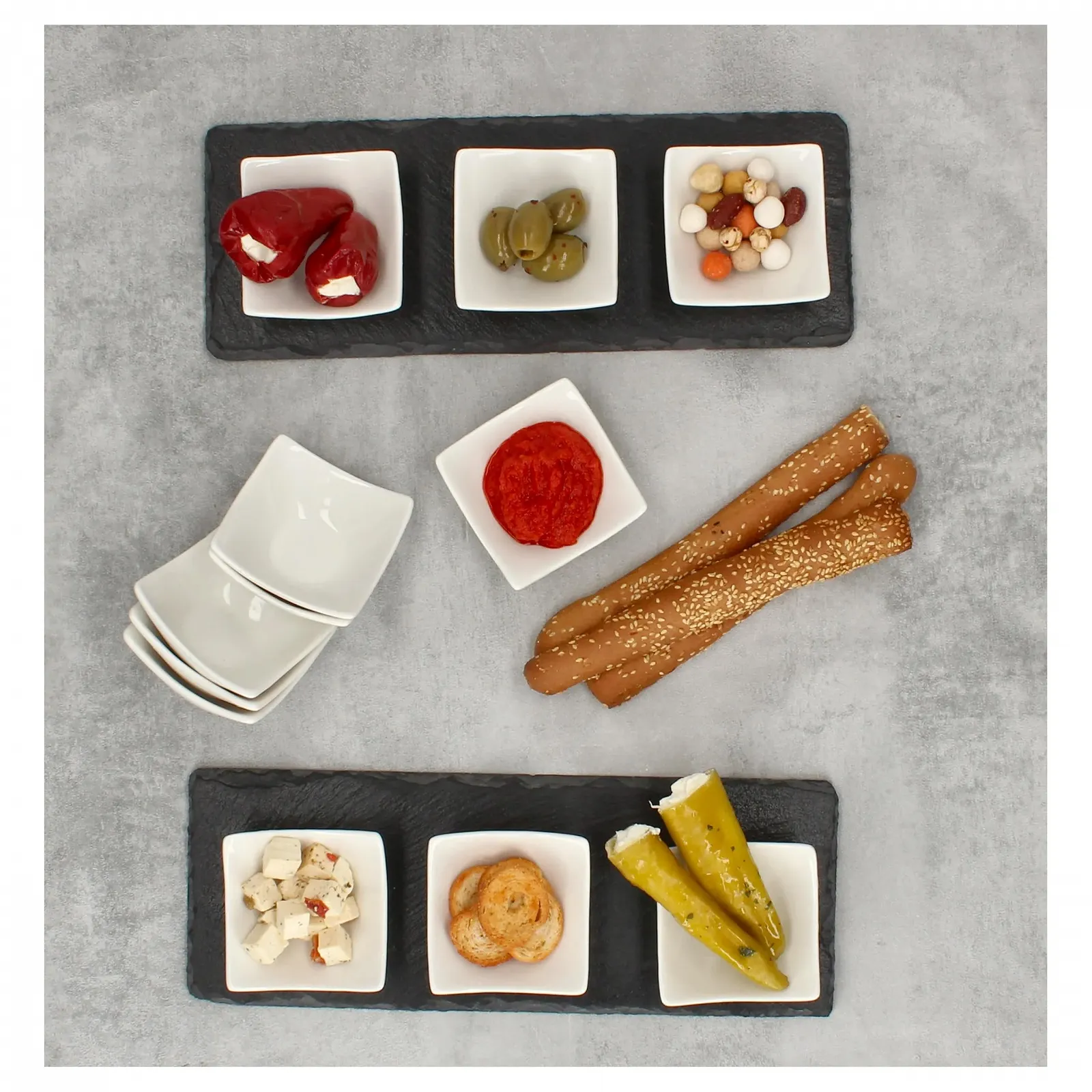 Миска MamboCat Tapas Маленькая порционная Винтаж Набор мисок для вечеринок 12 штук, фото №4