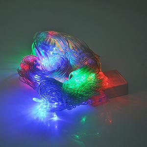 Гірлянди 240LED Сітка Red Green Blue Yellow 1,5  метри прозора ізоляція BOX - Фото 1