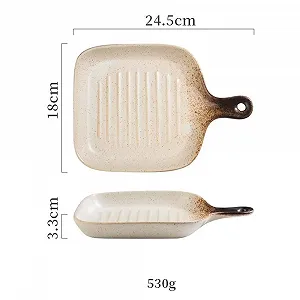 Керамическая форма для запекания 24.5 x 18 x 3.3 см фарфоровая synthetic.ua - Фото 1