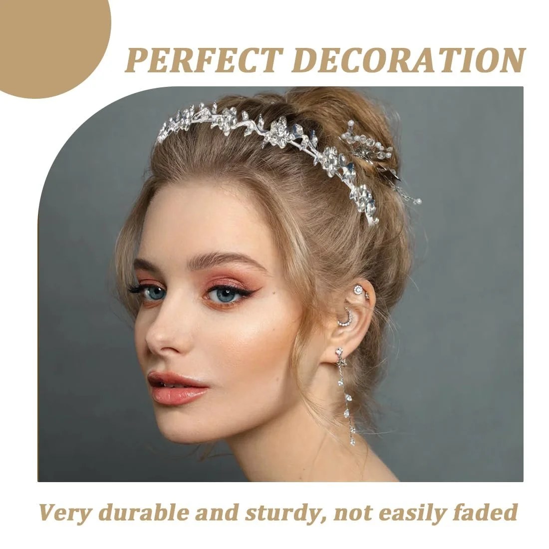 Обруч Нареченої Весільна прикраса для волосся, фото №5