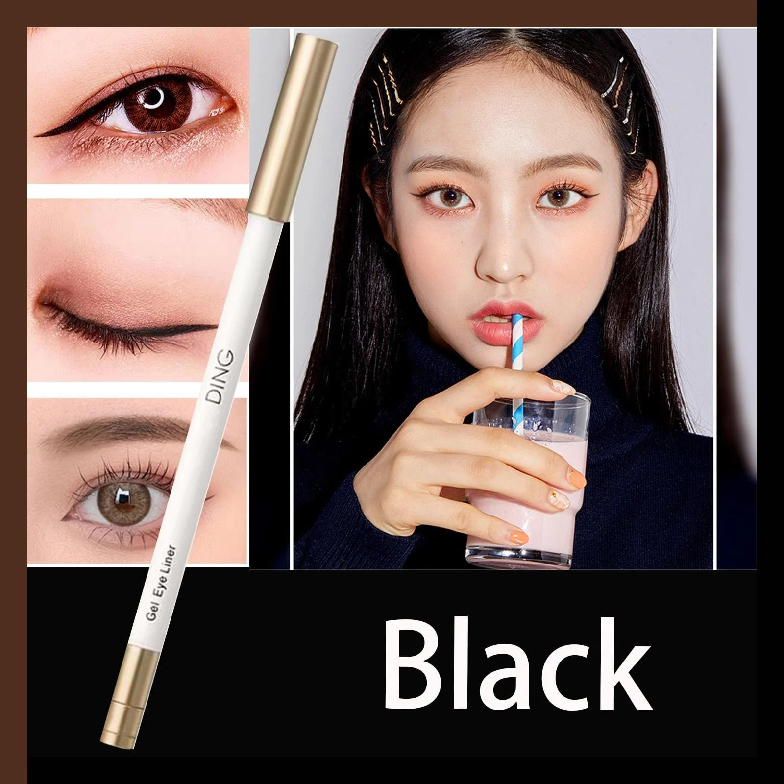 Карандаш для глаз Ifordmedia Водостойкий Стойкий Коричневый (2 шт), фото №2 Карандаш для глаз Ifordmedia Водостойкий Стойкий Коричневый (2 шт), фото №2