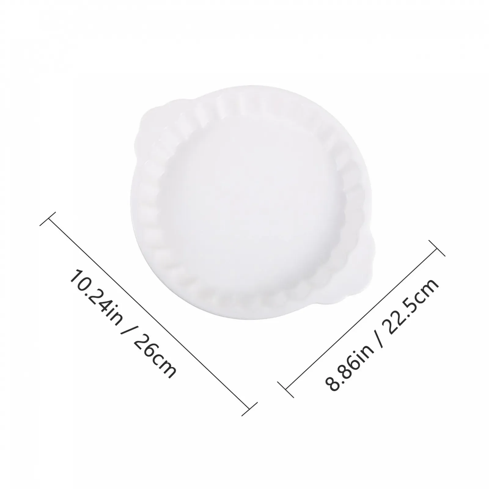 Форма для запекания TOYANDONA керамическая с двойными ручками термостойкая Круглая, фото №2