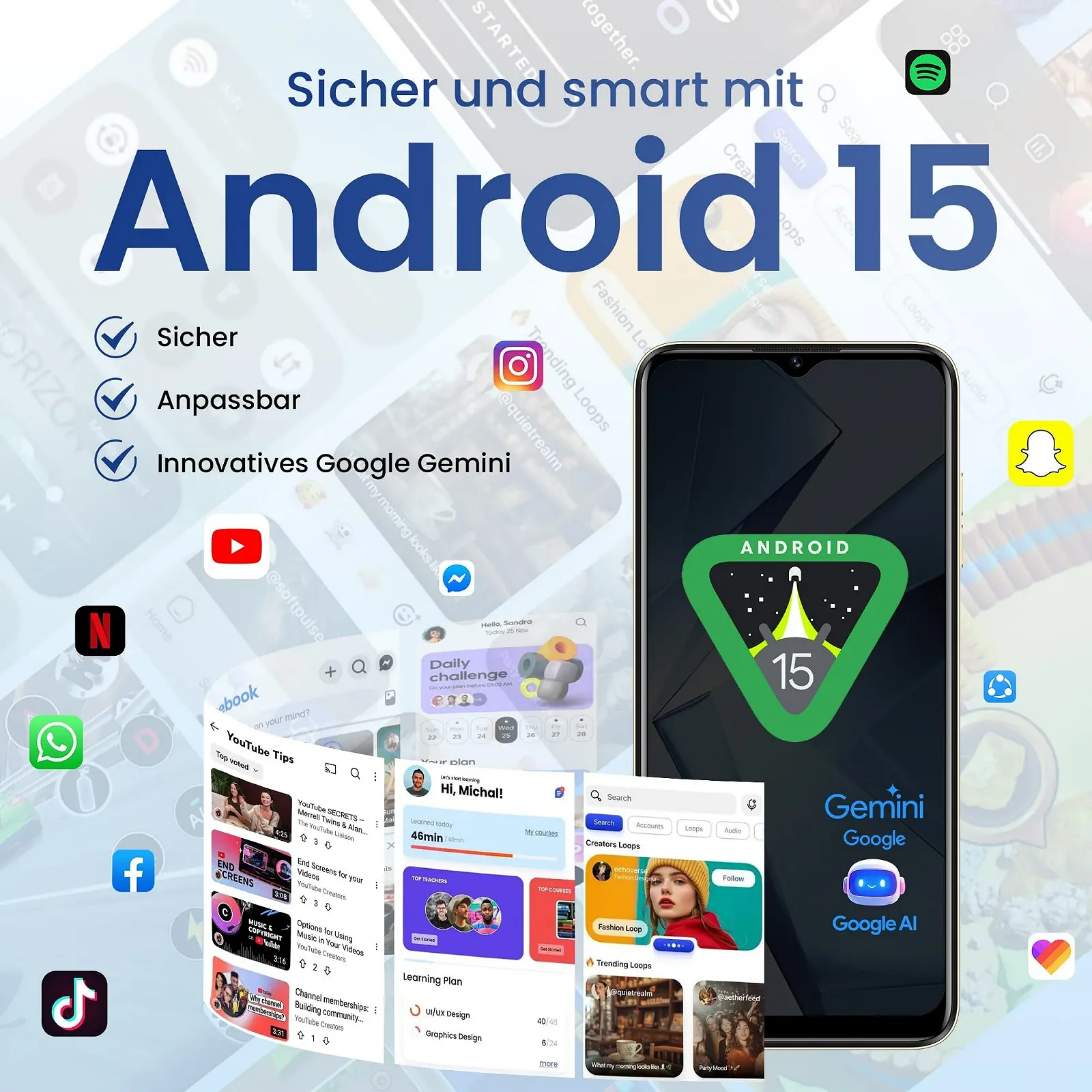 Смартфон LAGENIO A12 12/128 ГБ 6,9 дюйма HD+ 120 Гц 13 Мп + 8 Мп Dual SIM 4G, фото №3