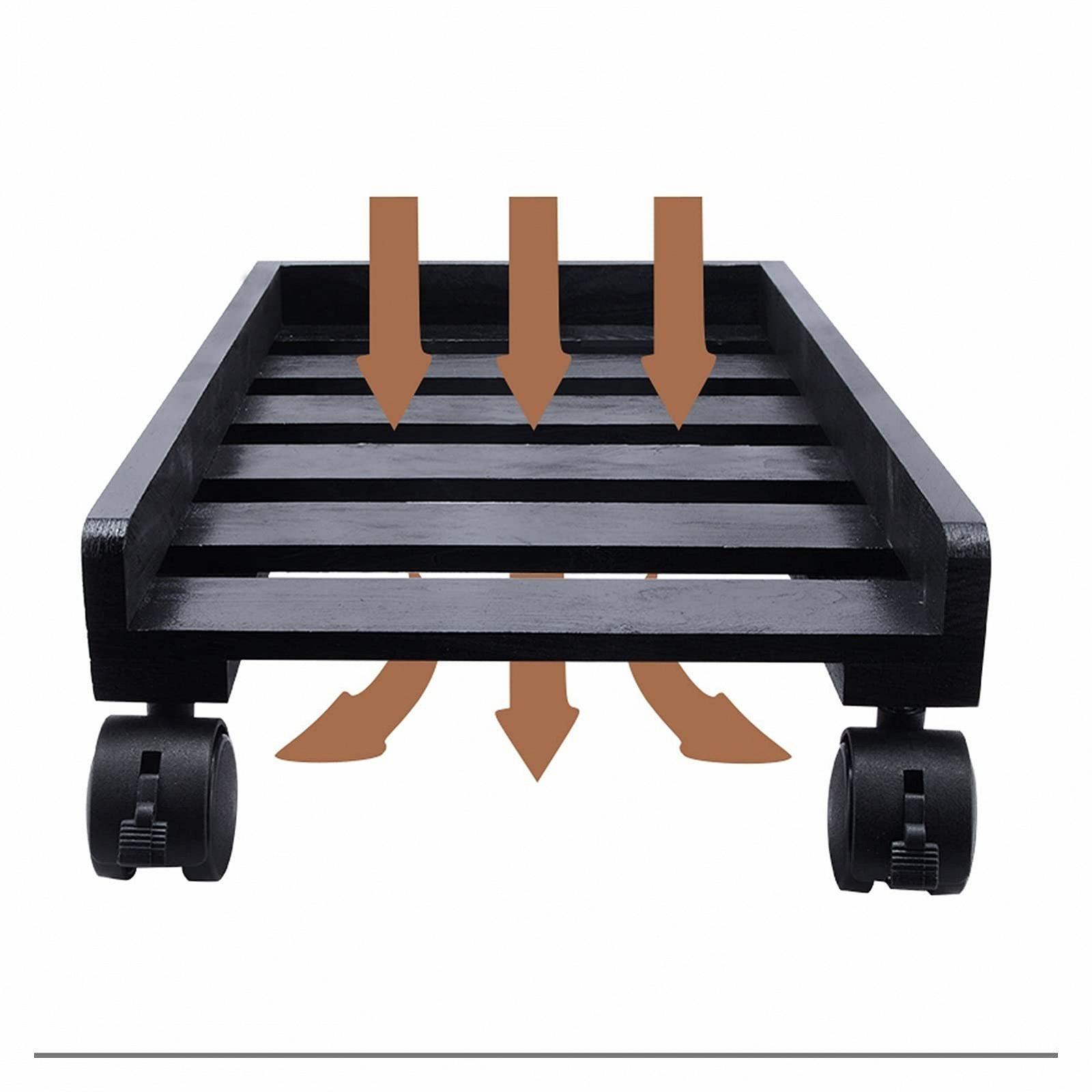 Подставка для компьютера, мобильный держатель ЦП с 4-дюймовыми колесами, подходит для большинства компьютерных башен, держатель ПК под стол, фото №4