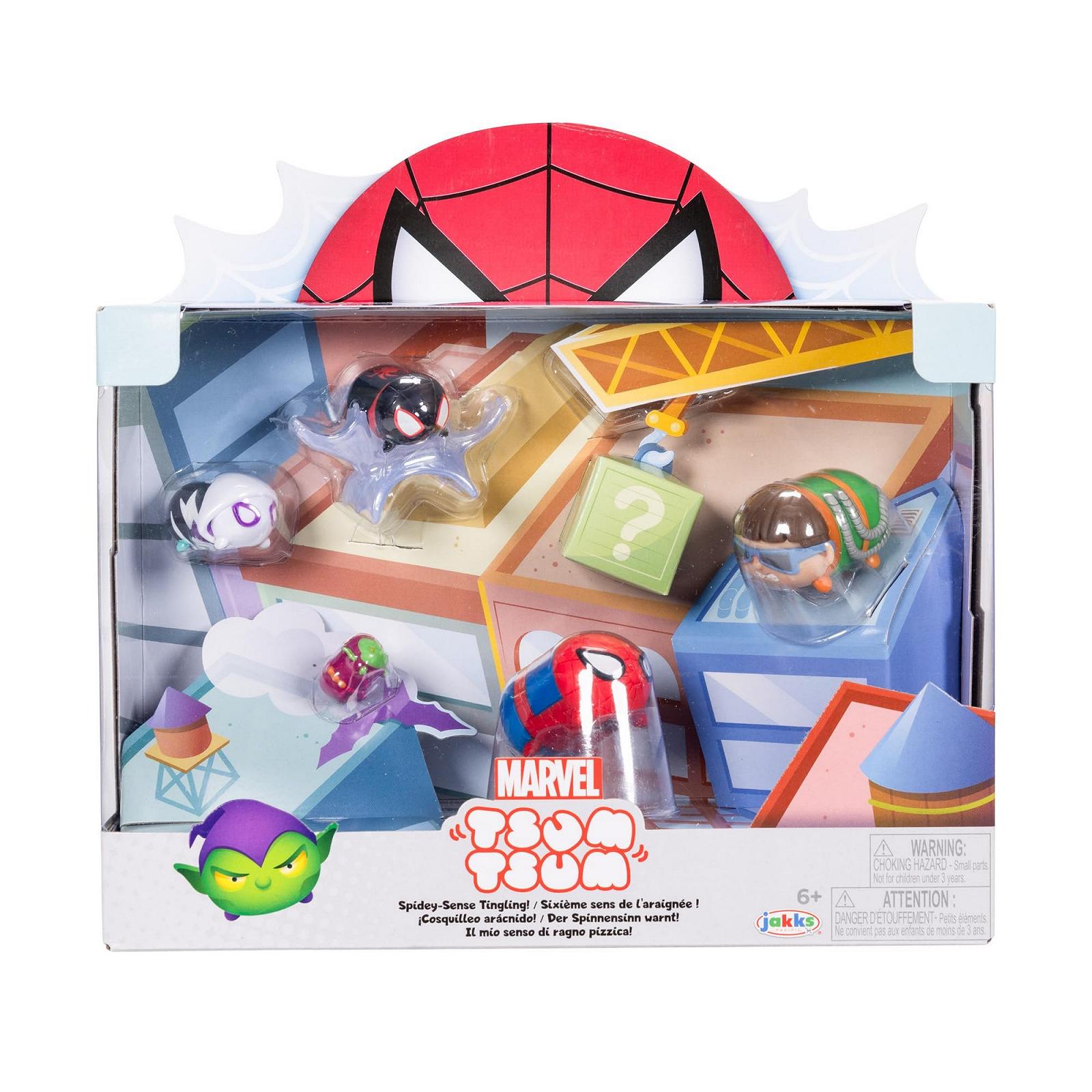 Набор фигурок Человек-паук Marvel Tsum Tsum Deluxe, 7 см, в комплекте большой Человек-паук, Призрачный паук и другие, для детей от 6 лет, фото №7