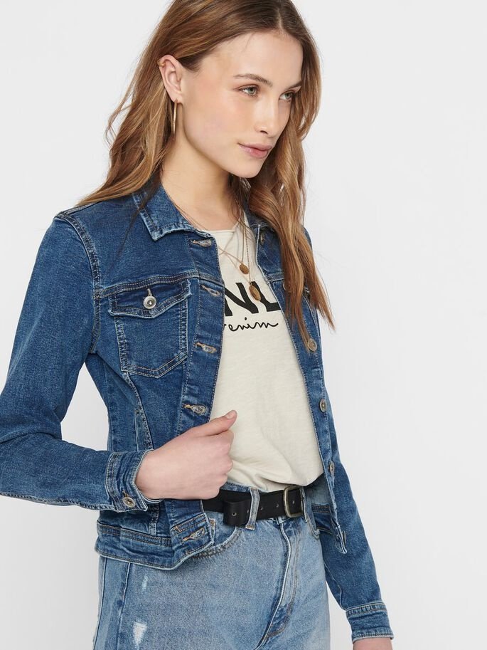 Куртка джинсовая ONLY ONLTIA LIFE DNM JACKET BB MB BEX02 NOOS XS Tемно-синий цвет, фото №3