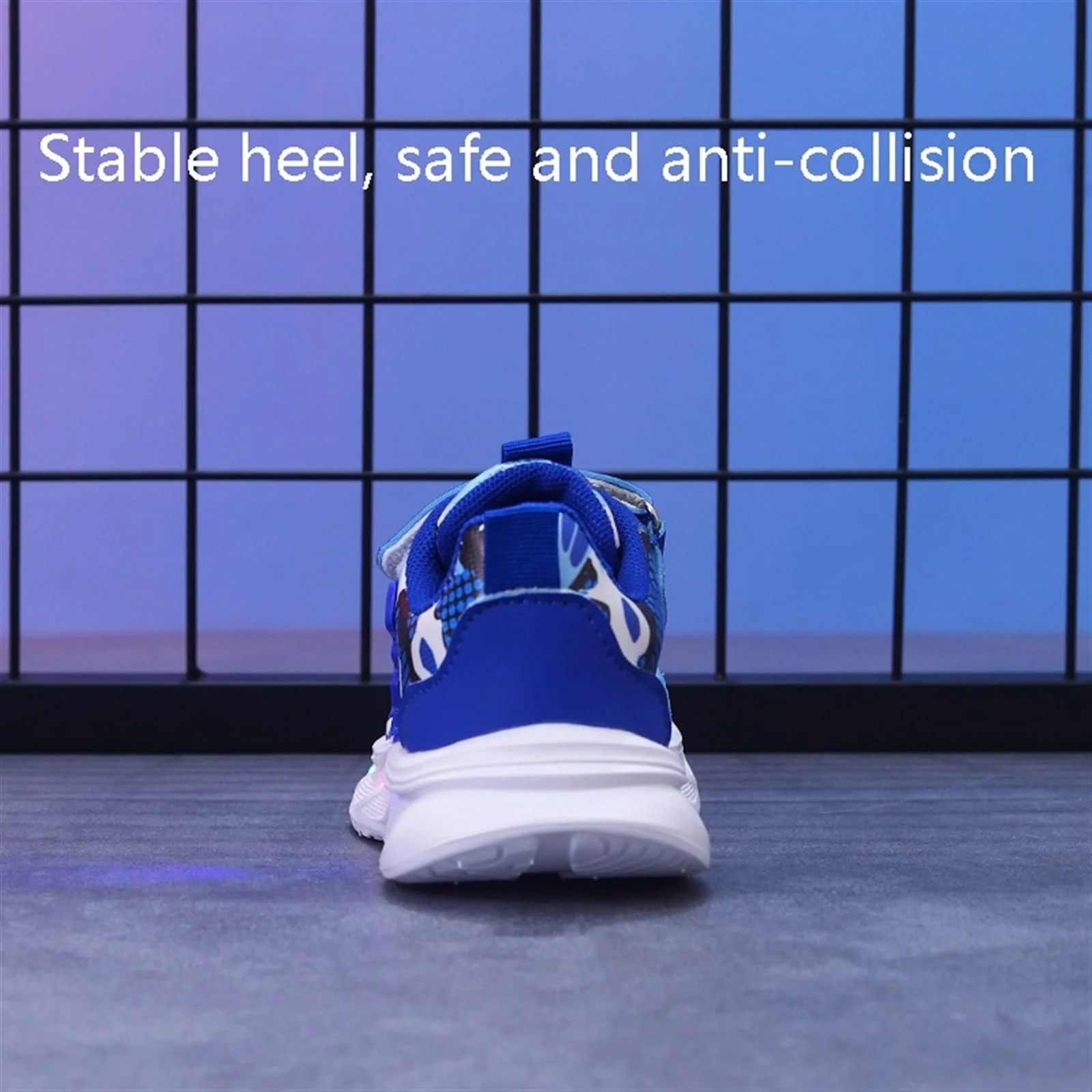 Кроссовки Детские со светодиодами, Светящиеся, с динозавром, Спортивные, для мальчиков 1-6 лет, Весна и осень, Повседневные, на липучках, фото №8