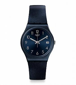 Часы Swatch Аналоговые Кварцевые GN414 Женские с Силиконовым Ремешком, Браслет - Фото 1