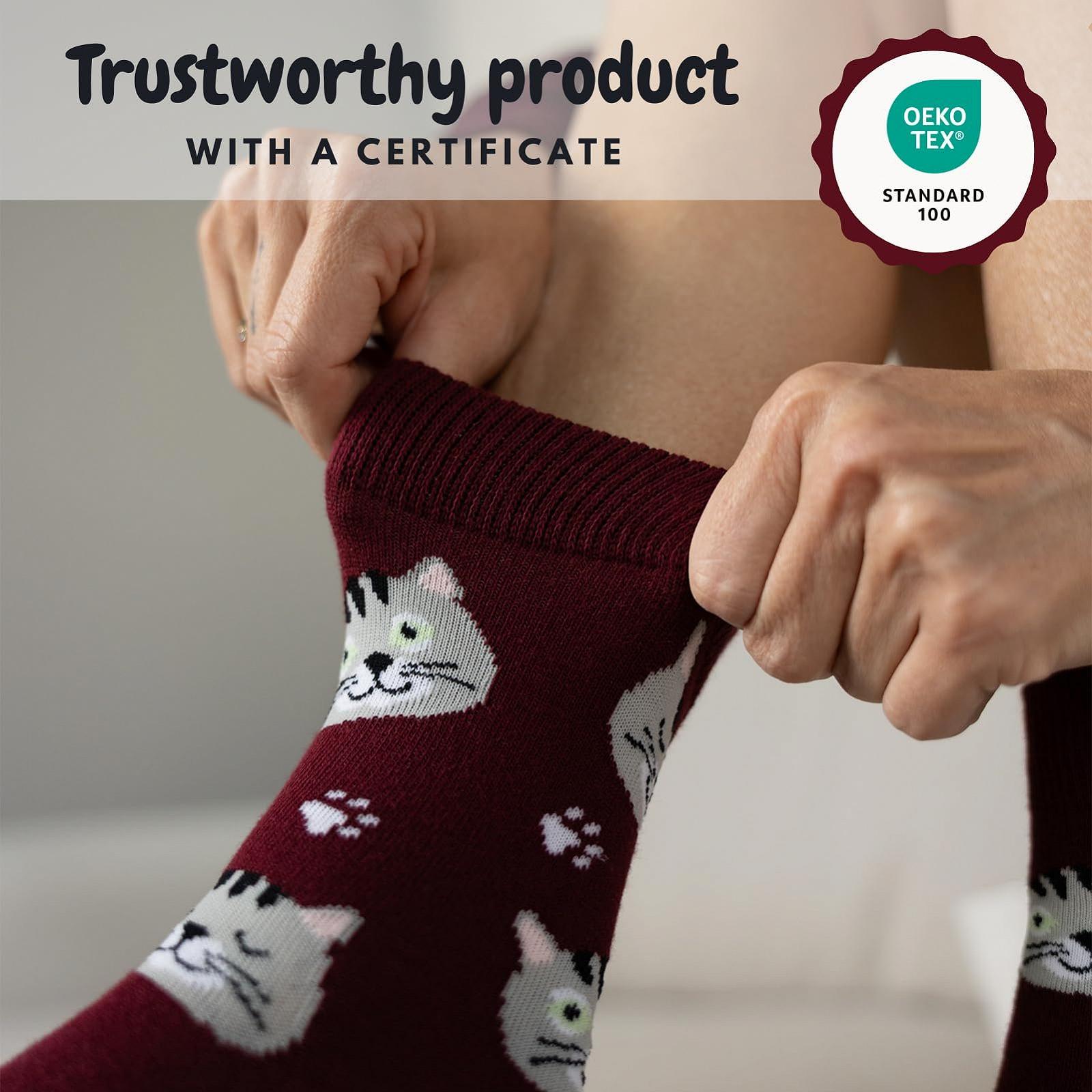 Носки Soxo Собака Кот Женские Подарки Для Мужчин Носки Подарок Для Женщин 2 Размера, фото №4