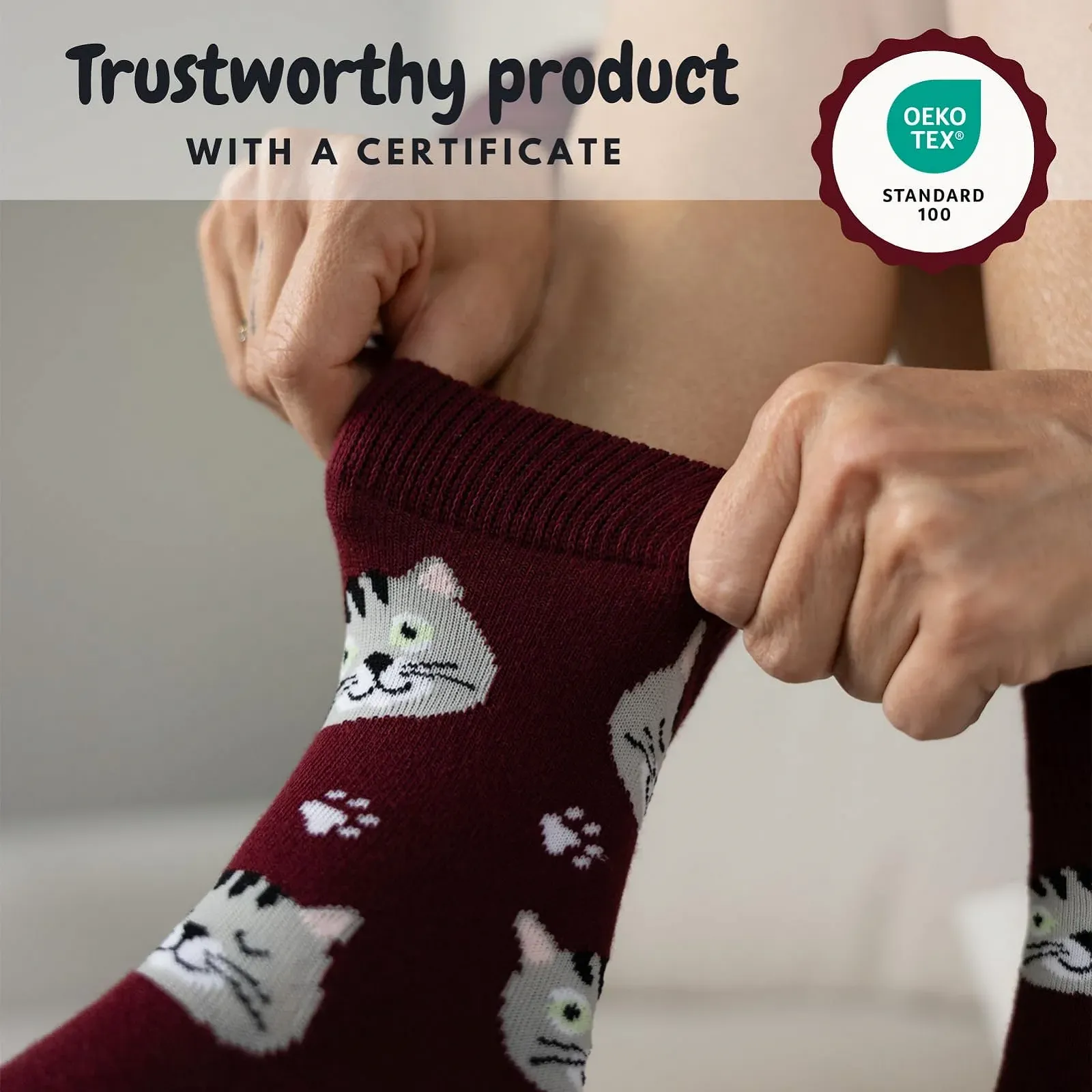 Шкарпетки Soxo Собака Кіт Жіночі, фото №4