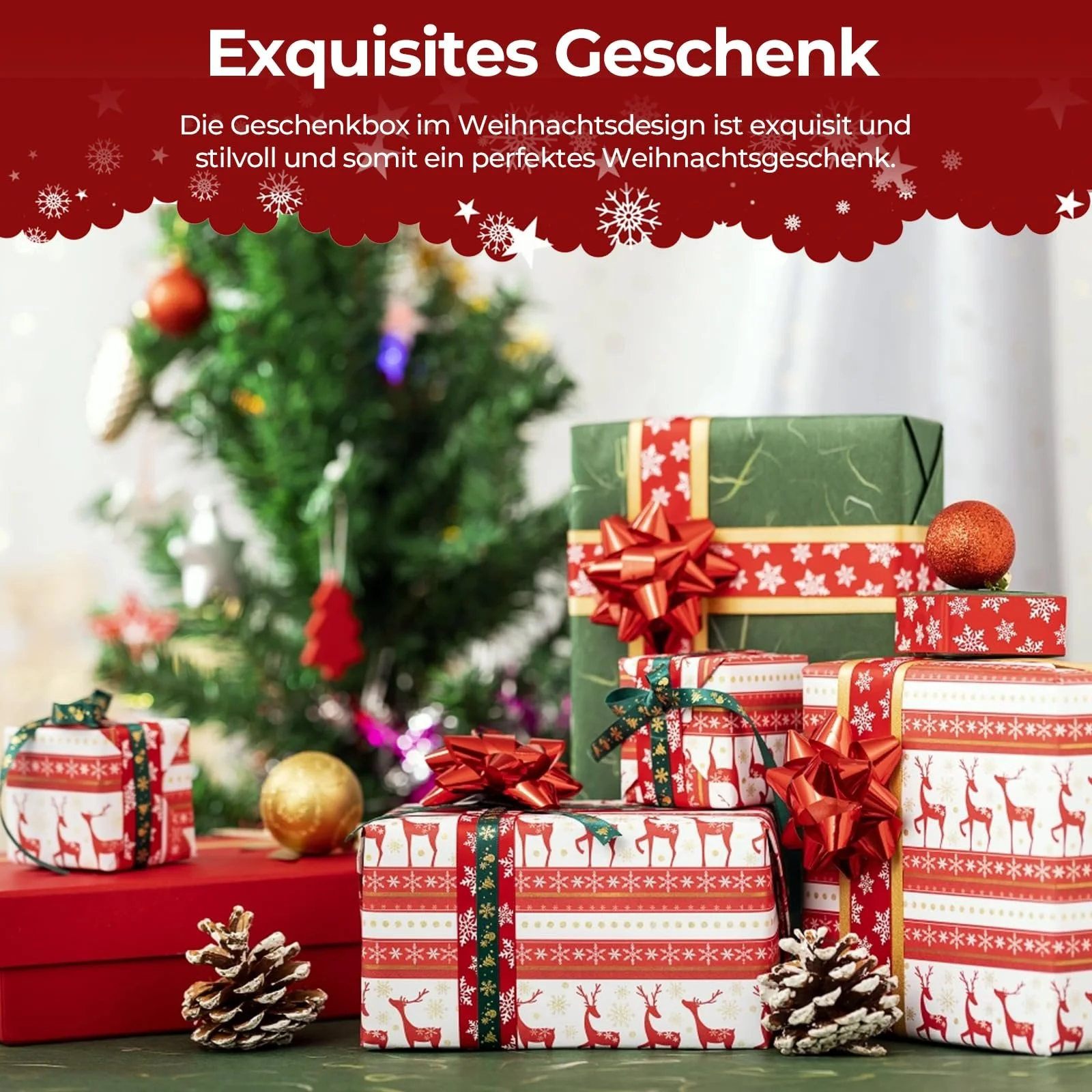 Ложка Різдвяна Набір 6 шт Золоті різдвяні прибори з фігурками, фото №6