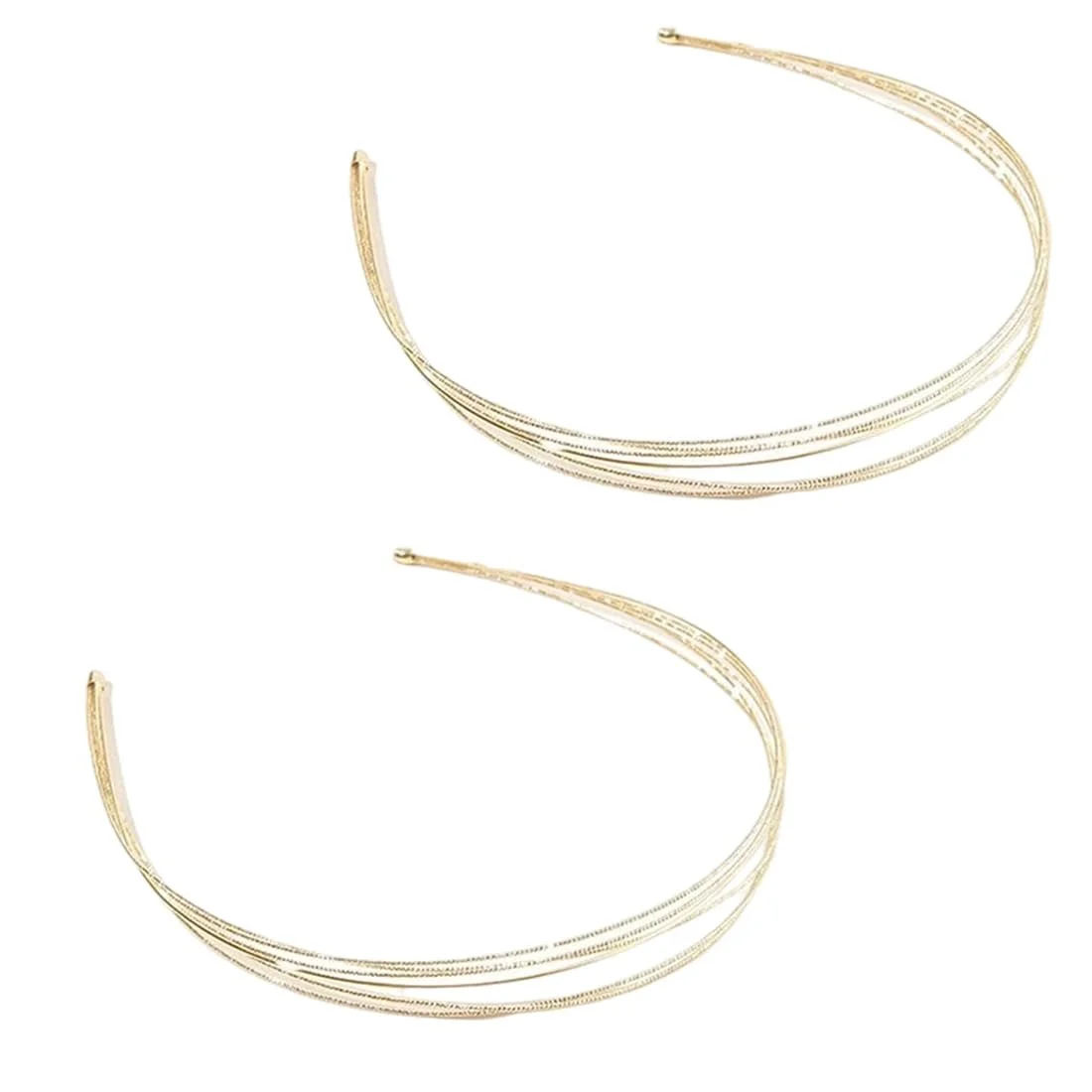 Обруч Метал Багатошаровий Тонкий Мода Золотий, фото №1 Обруч Метал Багатошаровий Тонкий Мода Золотий, фото №1