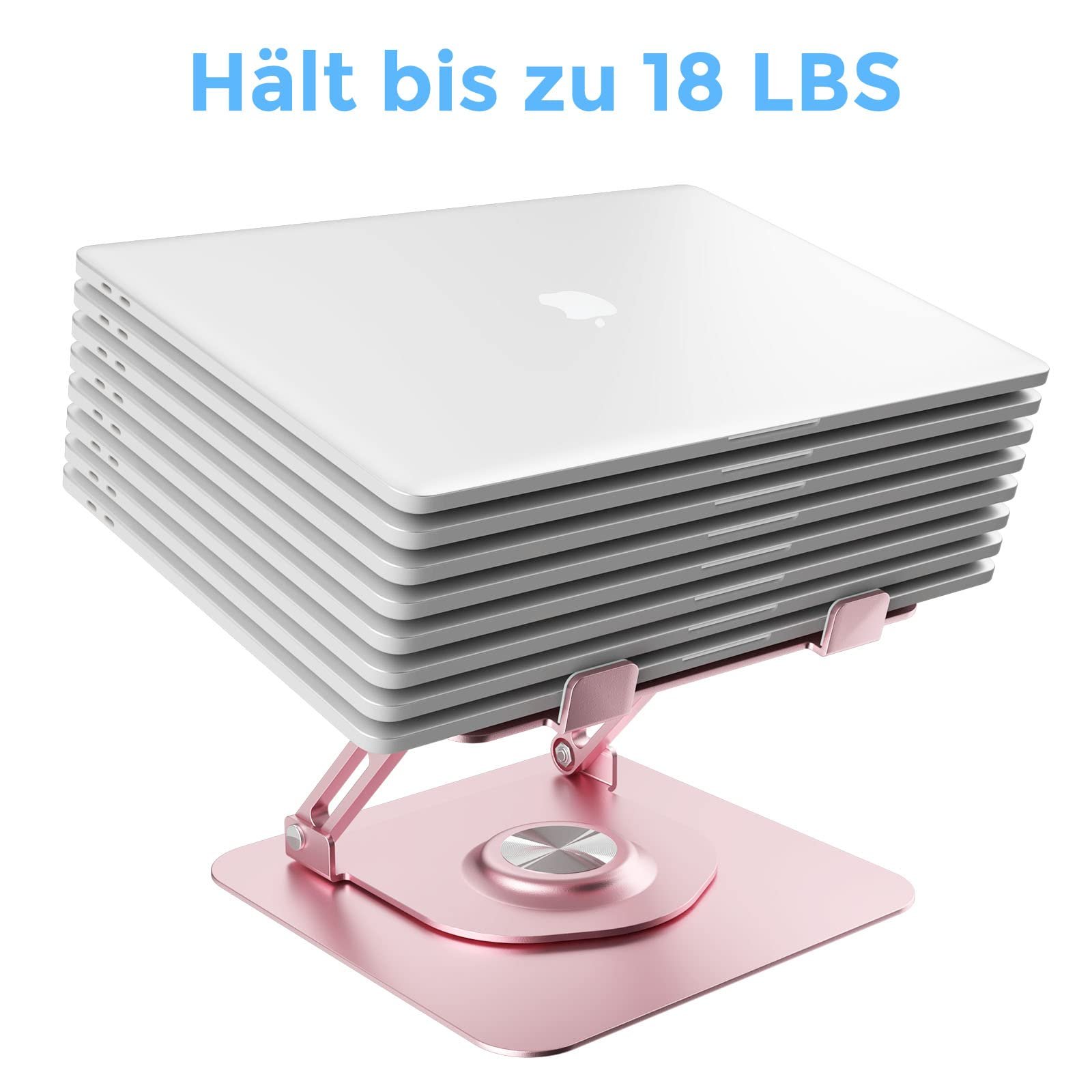 Підставка для ноутбука з круглою основою, що обертається на 360 градусів, ергономічна, фото №4 Підставка для ноутбука з круглою основою, що обертається на 360 градусів, ергономічна, фото №4