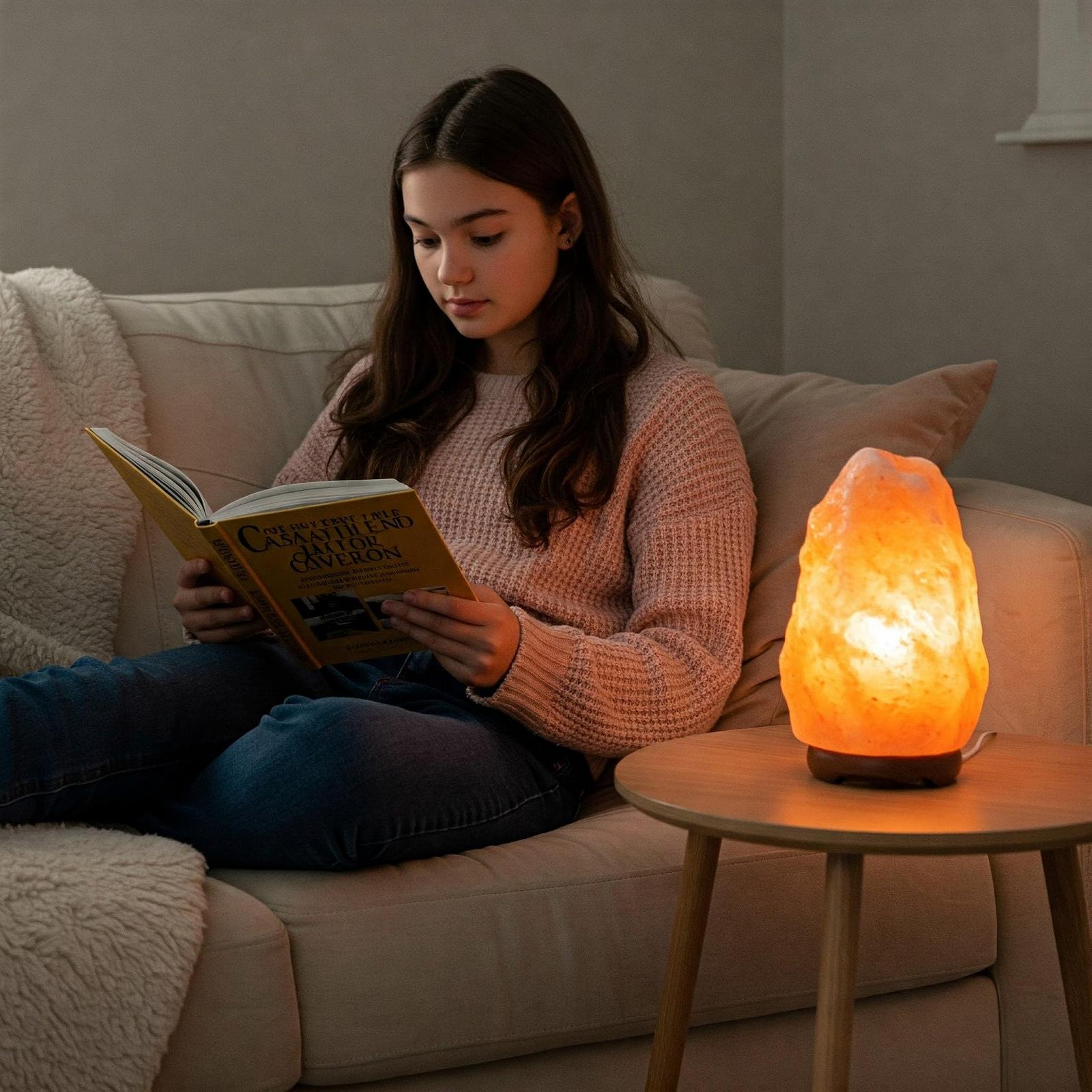 Соляна лампа Натуральна рожева сіль Дерев'яна основа 4-7 кг, фото №4