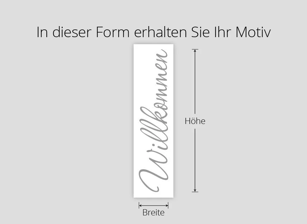 Наклейка на стену Grandora W1099 Welcome Черный 26 x 120 см, фото №4