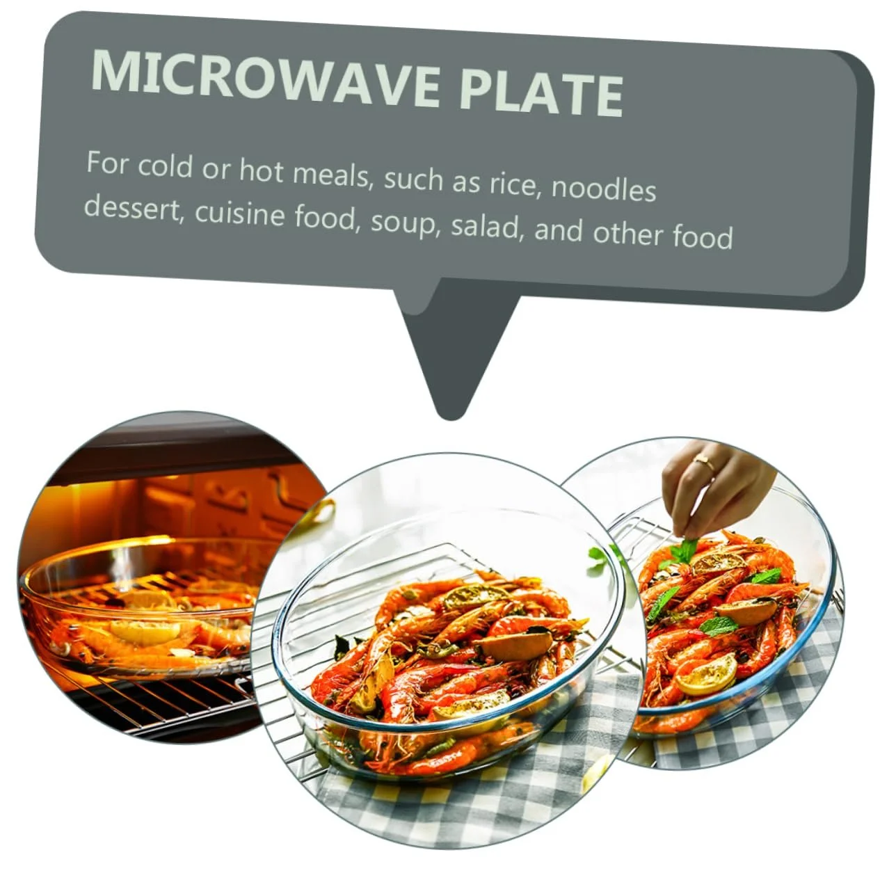 Форма для запікання GALPADA овальна скляна 2400 мл термостійка мікрохвильова, фото №7