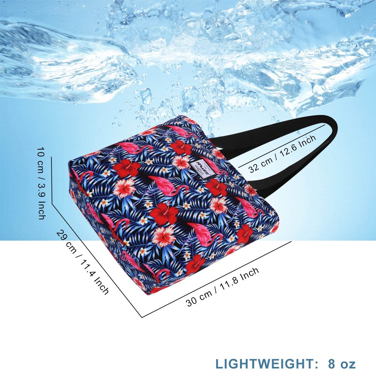 Сумка HAWEE жіноча, на плече, з блискавкою, повсякденна, велика, водонепроникна, для подорожей, роботи, школи, пляжу, фламінго, фото №4 Сумка HAWEE жіноча, на плече, з блискавкою, повсякденна, велика, водонепроникна, для подорожей, роботи, школи, пляжу, фламінго, фото №4