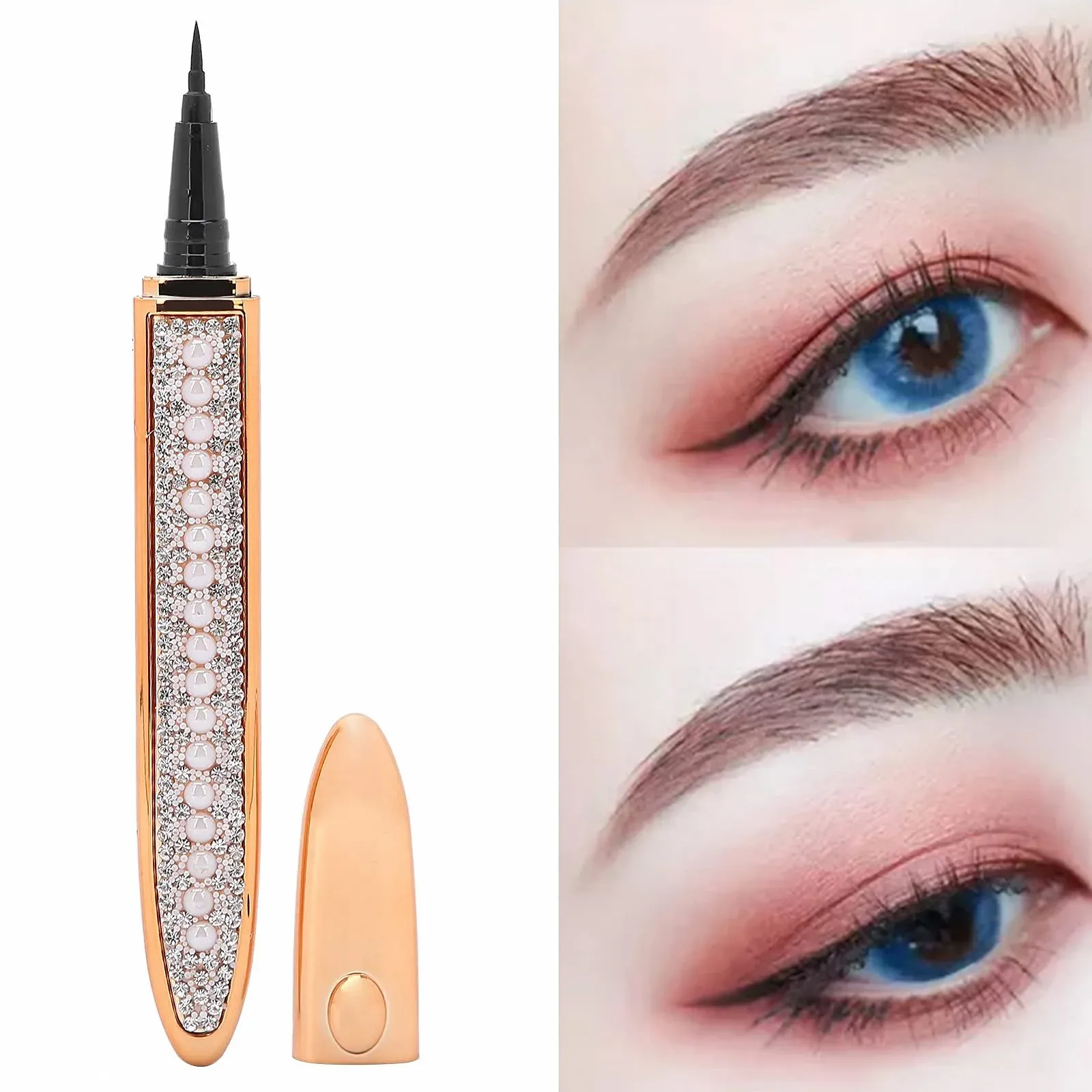 Підводка для очей самоклейна, водостійка для початківців, рідка, фото №5 Підводка для очей самоклейна, водостійка для початківців, рідка, фото №5