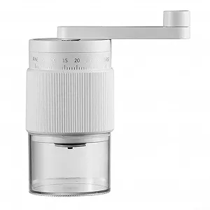 Купить Ручная кофемолка с эргономичной ручкой, 35 регулируемых настроек, белая - Фото 1 Ручная кофемолка с эргономичной ручкой, 35 регулируемых настроек, белая - Фото 1