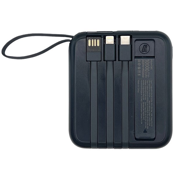 Міні-повербанк з кабелем та швидкою зарядкою 10000 мАг 20w Yoobao W1 PD+QC Magsafe Темно-синій, фото №2