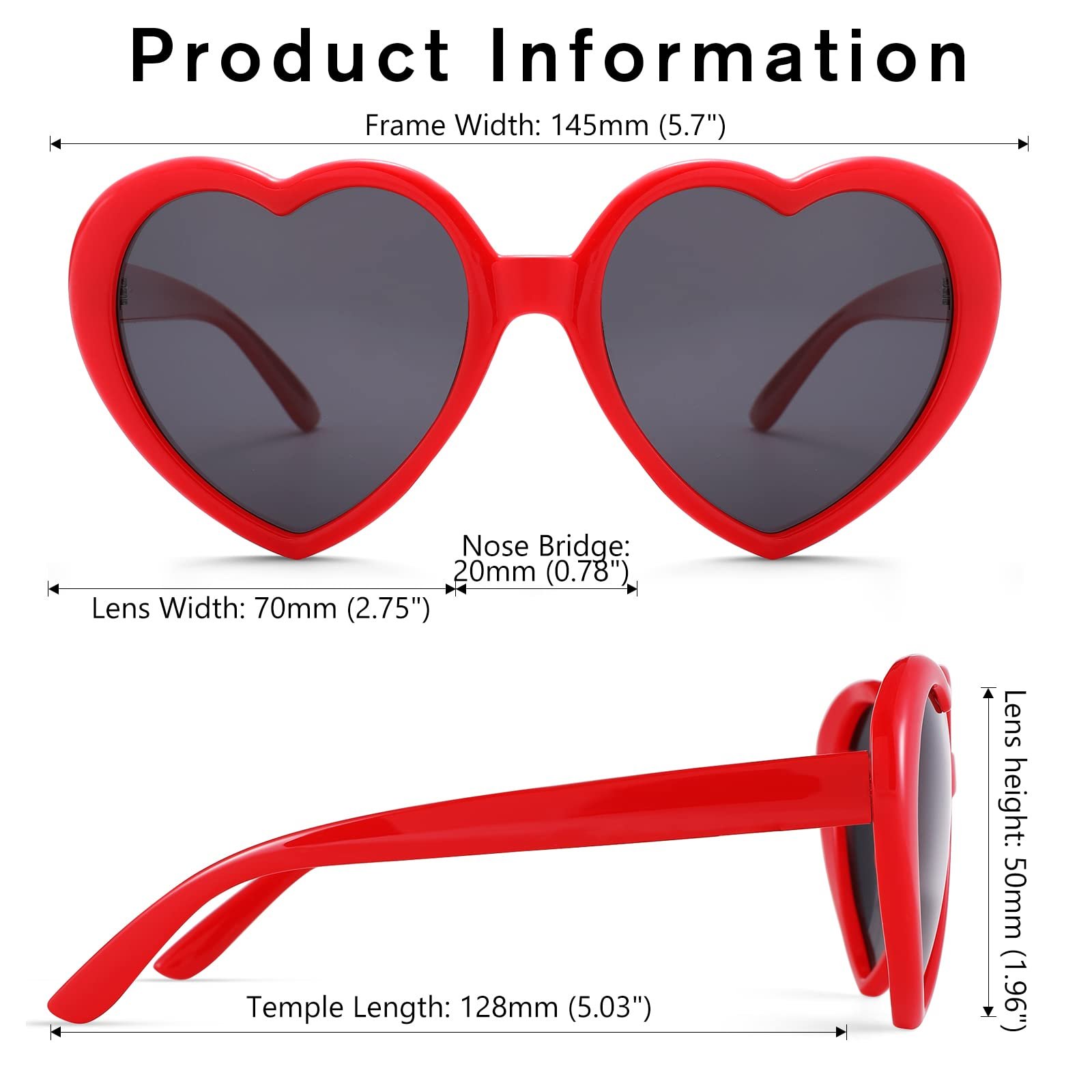 Сонцезахисні окуляри Серце Coasion Поляризовані Естетичні, фото №3