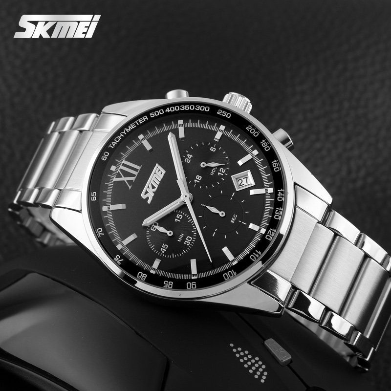 Годинник Skmei 9096BK Чорний, фото №3