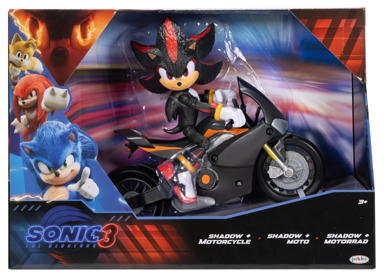 Рухома фігурка Shadow Sonic 3 / 12.7 см / + мотоцикл Shadow Jakks Pacific, фото №9