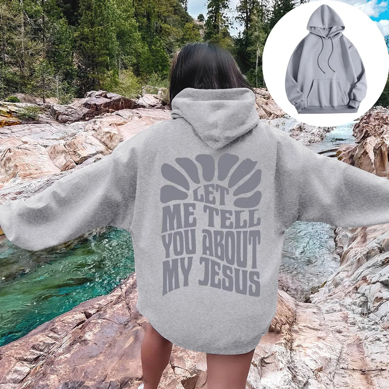 Женский Худи Классический Удлиненный Свитшот с капюшоном Спортивный для занятий в спортзале весенний, фото №3