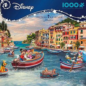 Пазл Ceaco Thomas Kinkade Disney Mickey & Minnie in Italy 1000 елементів - Фото 1