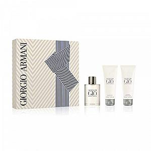 Набор Giorgio Armani Acqua di Giò Homme (туалетная вода, 50 мл + гель для душа, 75 мл + бальзам после бритья, 75 мл) - Фото 1