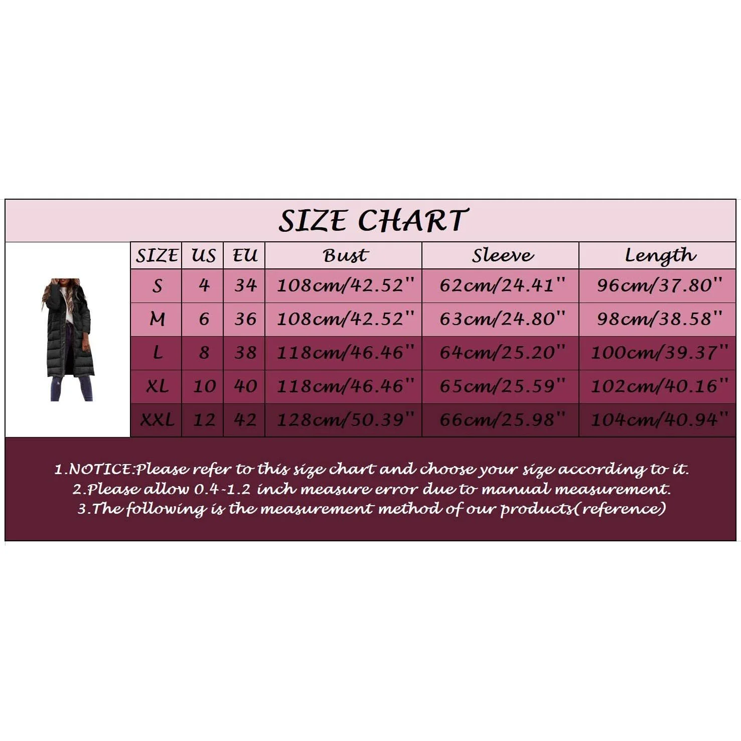 Пуховик CNNBYYDS Жіноче довге, фото №3