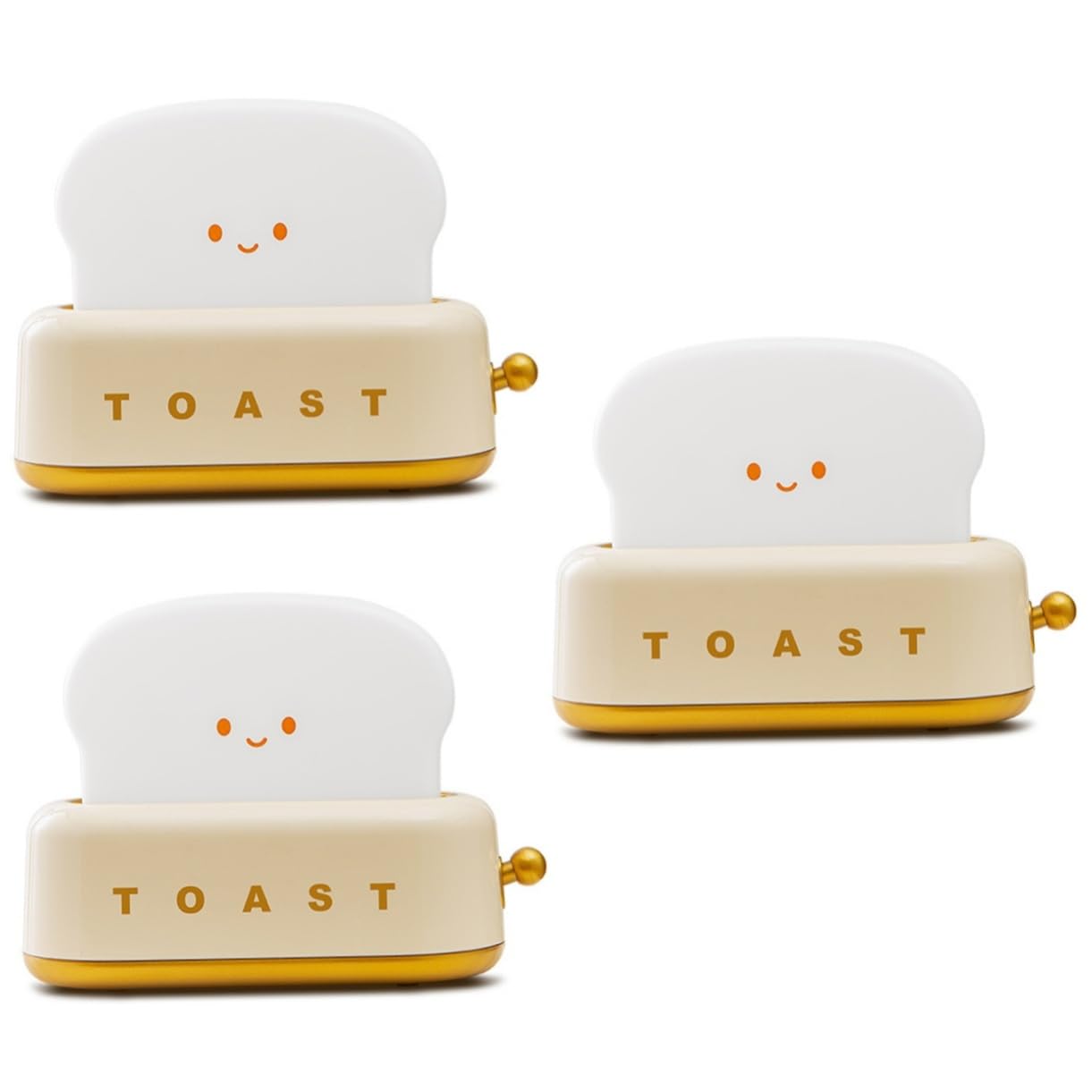 Світильник OSALADI Toaster Cute Toast Night Light LED для спальні з батареєю, фото №1