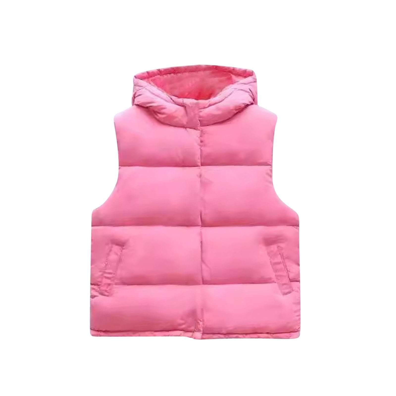 Жилет Ybing Пуховый для девочки, теплый, стеганый, повседневный, однотонный, зимний жилет с капюшоном, удобный, безрукавный, зимняя куртка с капюшоном, фото №1 Жилет Ybing Пуховый для девочки, теплый, стеганый, повседневный, однотонный, зимний жилет с капюшоном, удобный, безрукавный, зимняя куртка с капюшоном, фото №1