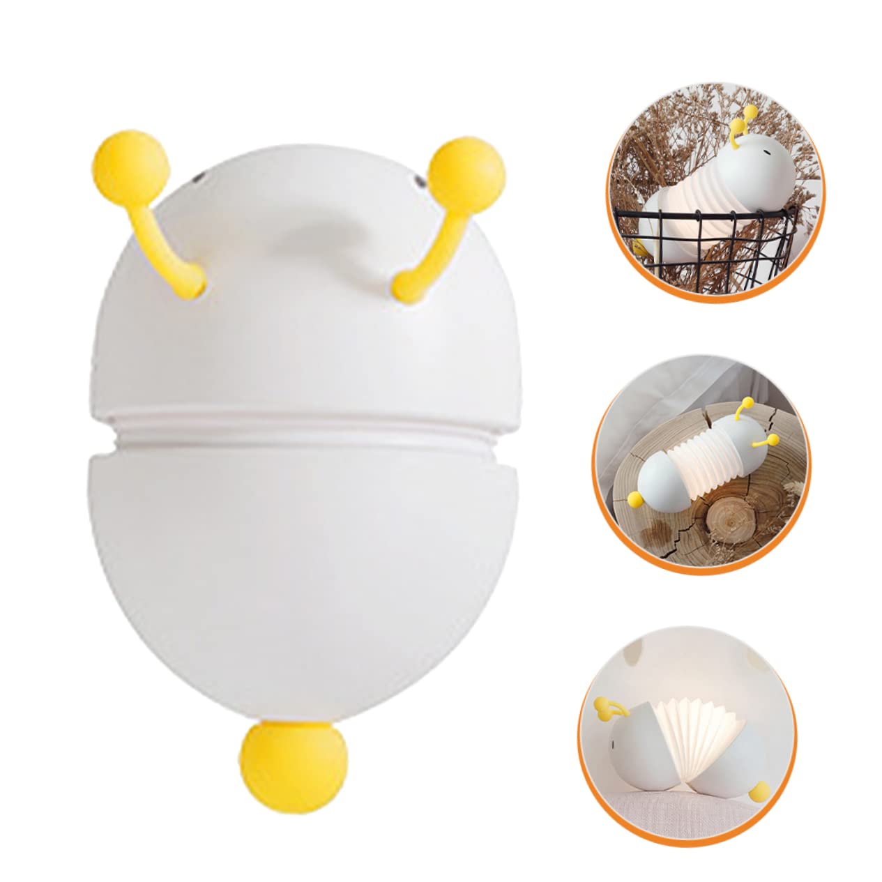 Настольная лампа Garneck Caterpillar LED Ночник Декоративная Настольная Лампа Кавай для Детской Комнаты С Литиевым Аккумулятором Гусеница Лампа Белый, фото №6 Настольная лампа Garneck Caterpillar LED Ночник Декоративная Настольная Лампа Кавай для Детской Комнаты С Литиевым Аккумулятором Гусеница Лампа Белый, фото №6