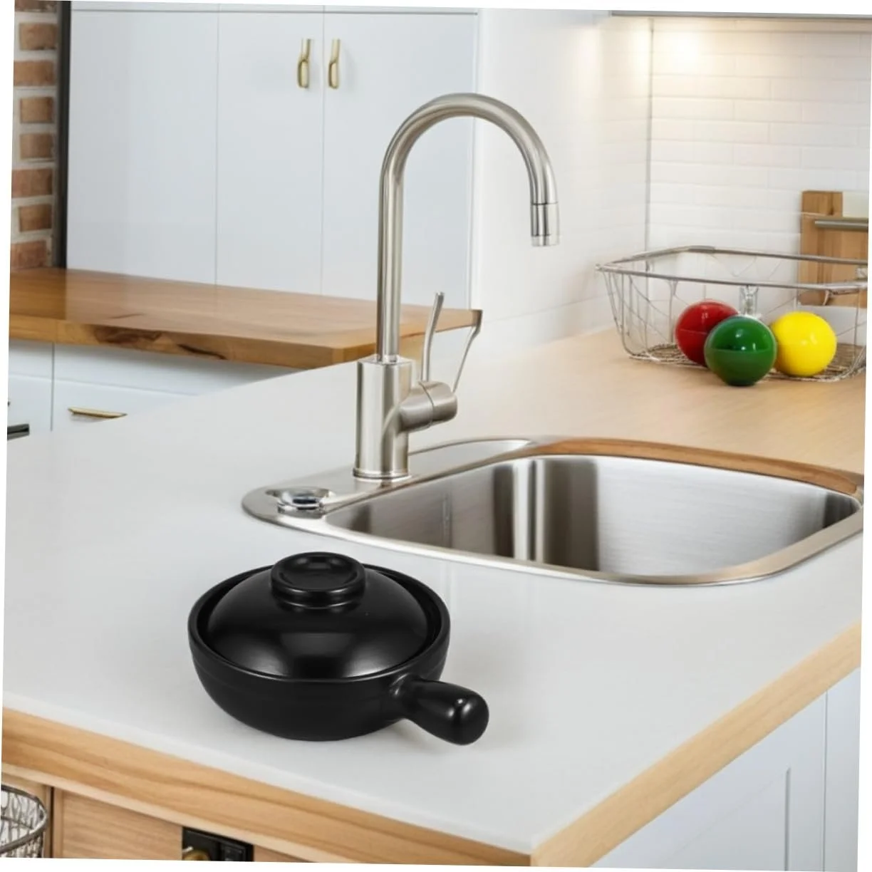 Кастрюля TOYANDONA из натуральной глины с крышкой для газовой плиты, фото №5