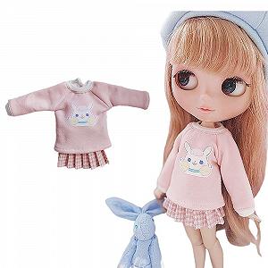 Купить Одежда XiDonDon BJD Fashion Jumper + Юбка 2-Piece Set для кукол Blyth, Ob24, Licca, Azone (многоцветный2) - Фото 1 Одежда XiDonDon BJD Fashion Jumper + Юбка 2-Piece Set для кукол Blyth, Ob24, Licca, Azone (многоцветный2) - Фото 1