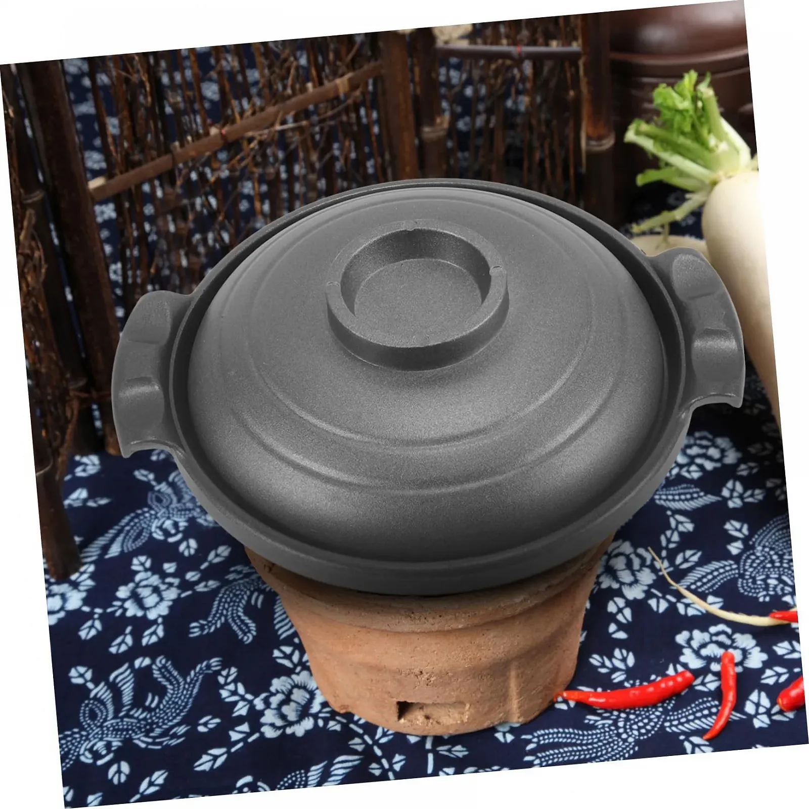 Каструля керамічна з подвійними ручками термостійка антипригарна з кришкою Стильний дизайн, фото №4 Каструля керамічна з подвійними ручками термостійка антипригарна з кришкою Стильний дизайн, фото №4