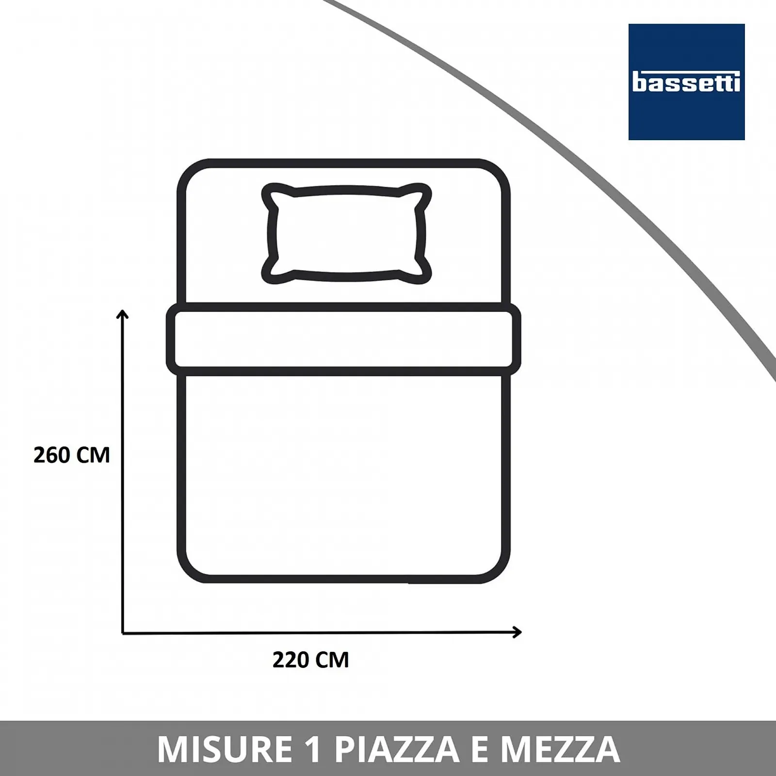 Покрывало стеганое Bassetti Pop Color Для двуспальной кровати 220 x 260 см Однотонный Хлопок 100% с гипоаллергенным наполнителем Oeko-Tex® Cloud, фото №4