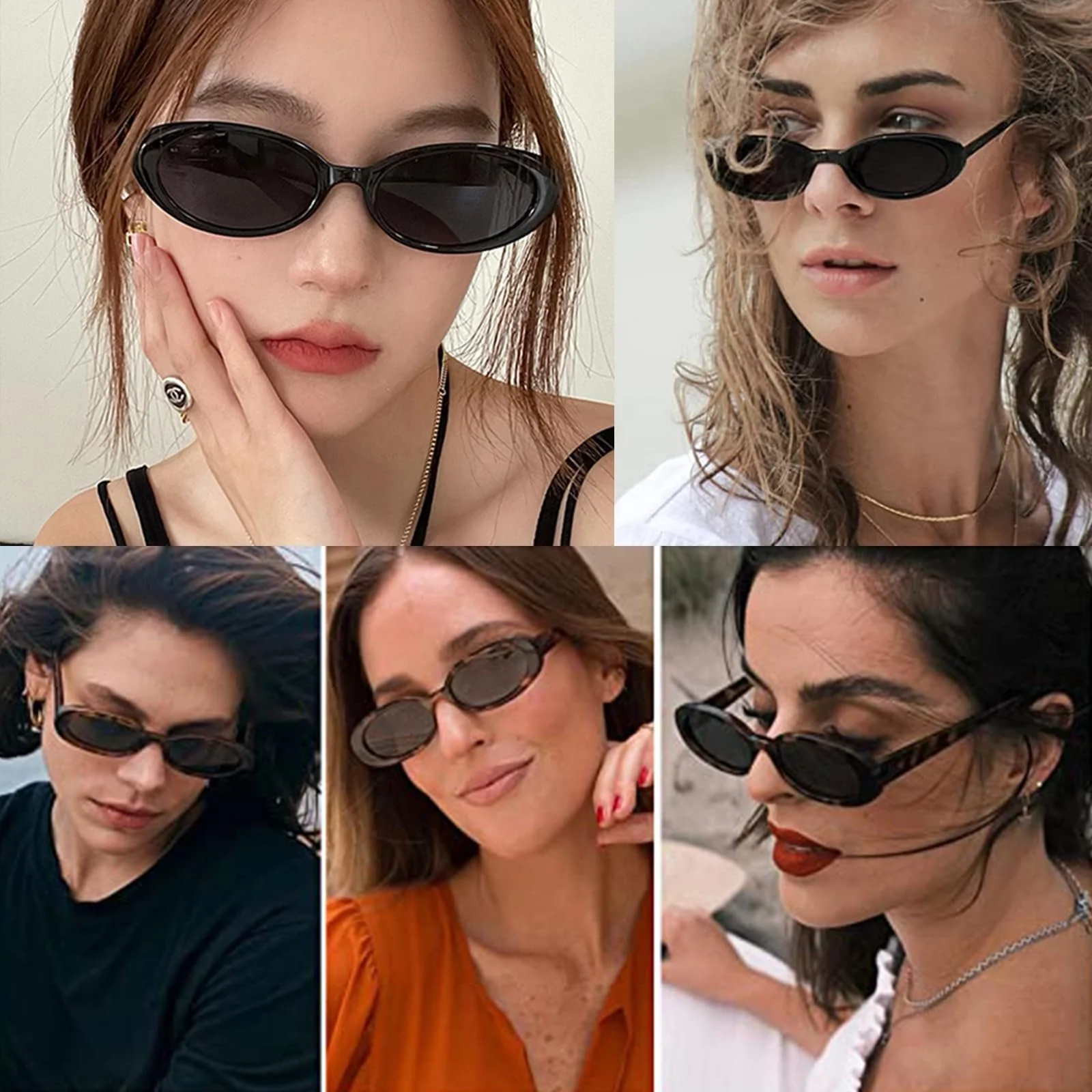 Овальні сонцезахисні окуляри Ggpyyon, жіночі, овальні, вінтажні, у стилі ретро 90-х, фото №3 Овальні сонцезахисні окуляри Ggpyyon, жіночі, овальні, вінтажні, у стилі ретро 90-х, фото №3