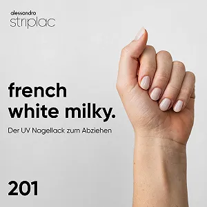 Гель-лак alessandro Striplac French White Milky Белый, 6.5 мл synthetic.ua - Фото 1